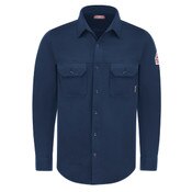 FR Flex Knit Button Down Shirt in Navy